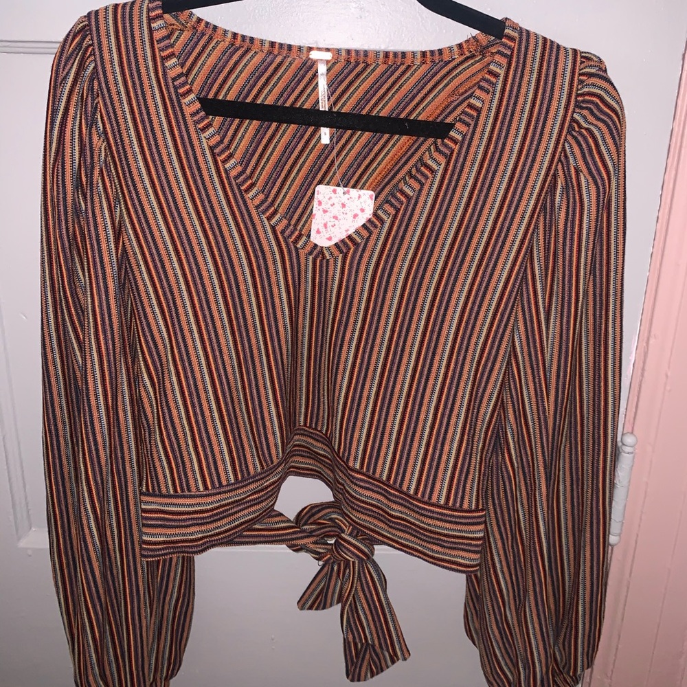 Free people navy combo top!